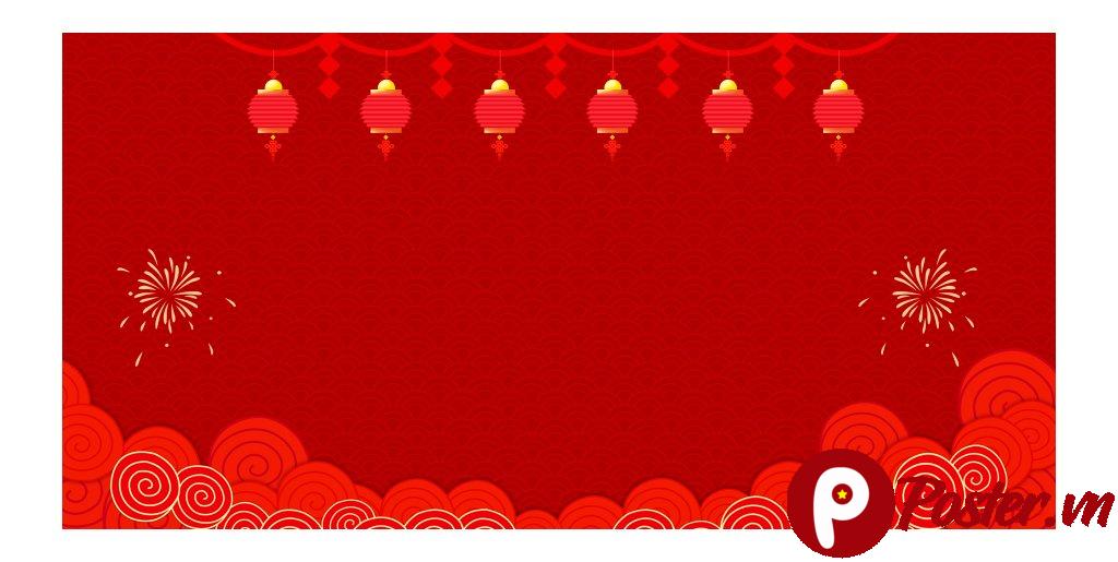 Backdrop Tết đỏ vector 2025