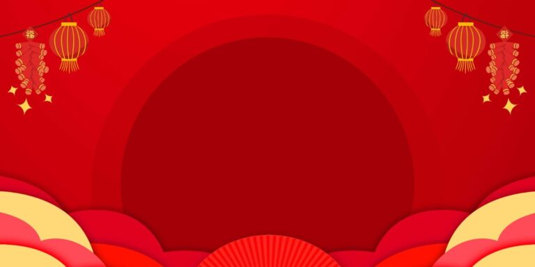 Backdrop Tết Đỏ Vector