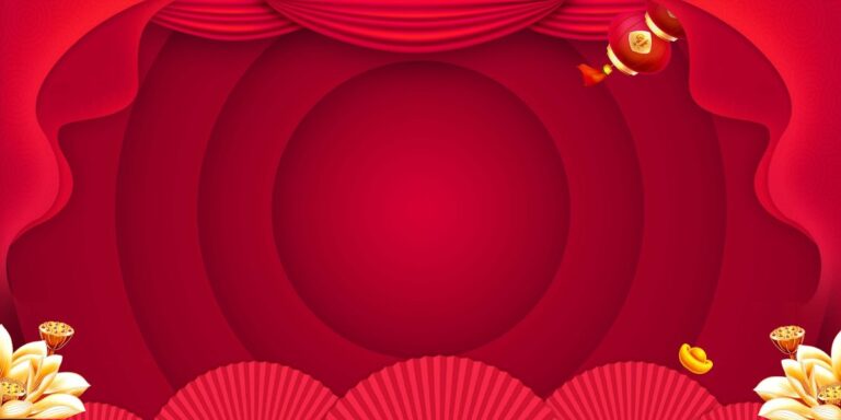 Backdrop Tết Đỏ Vector