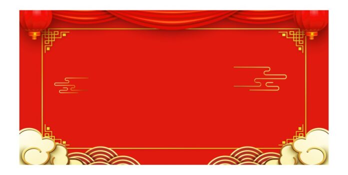 Backdrop Tết Đỏ Vector Đẹp