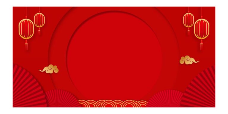 Backdrop Tết đỏ vector đèn lồng