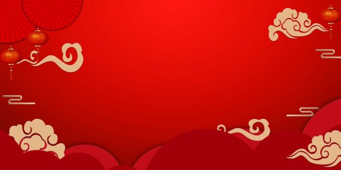 Backdrop Tết đỏ vector