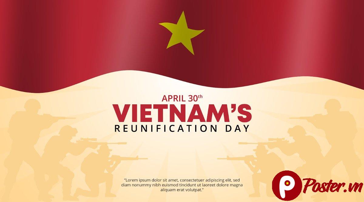 Background 30/4 vector cờ và quân lính