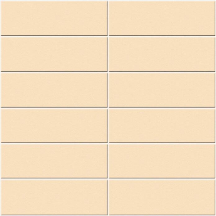 Hình nền gạch men màu be nhạt với vân sần nhẹ và đường ron tinh tế, tạo cảm giác tối giản và hiện đại cho thiết kế.