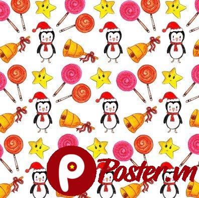 Background Giáng Sinh dễ thương