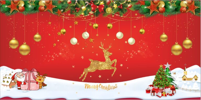 Background Giáng Sinh đỏ vector