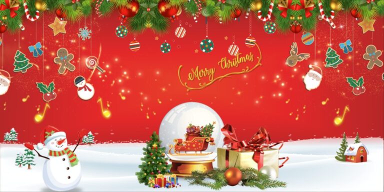 Background Giáng Sinh đỏ vector