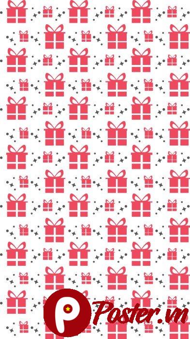 Background Giáng Sinh hộp quà