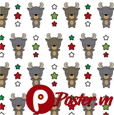 Background Giáng Sinh hươu sao