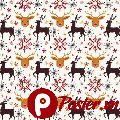 Background Giáng Sinh Tuần Lộc