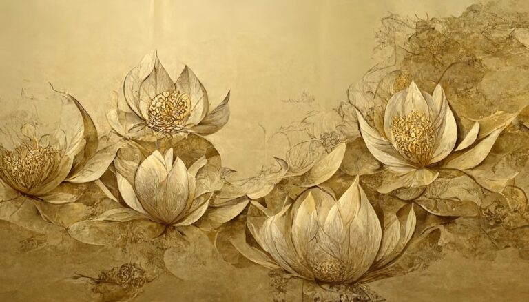 Background gradient vàng hoa sen