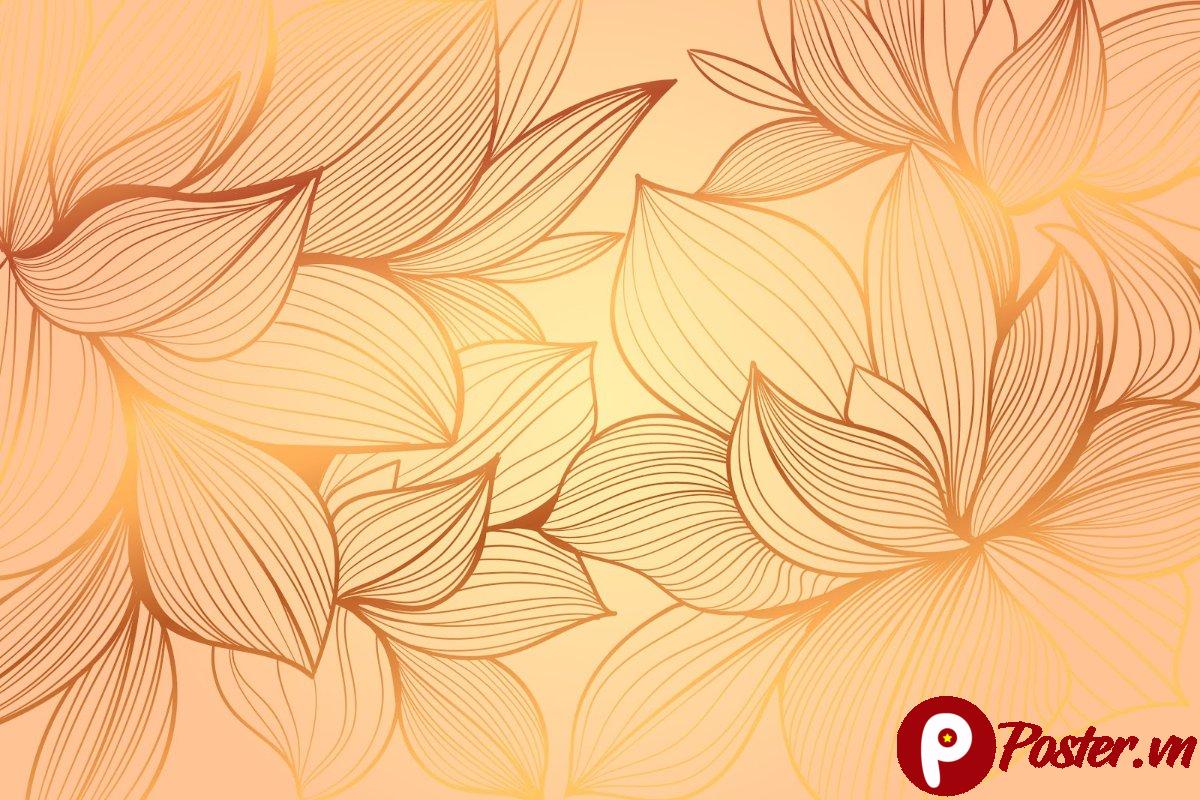 Background hoa văn vàng đồng
