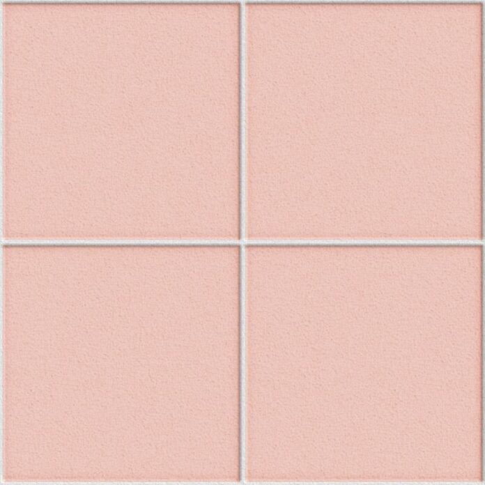 Background hồng pastel tối giản với 4 ô vuông texture sần nhẹ