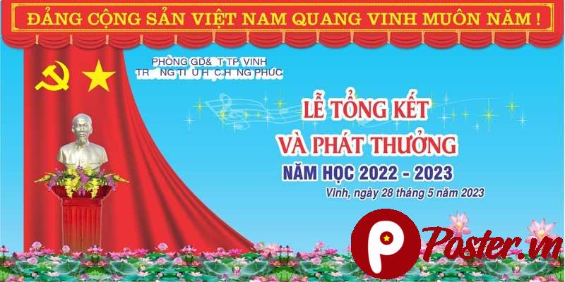 Background lễ bế giảng - Chi tiết 3