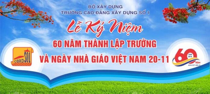 Background lễ kỷ niệm 60 năm