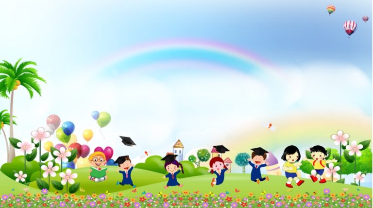 Background mầm non đáng yêu