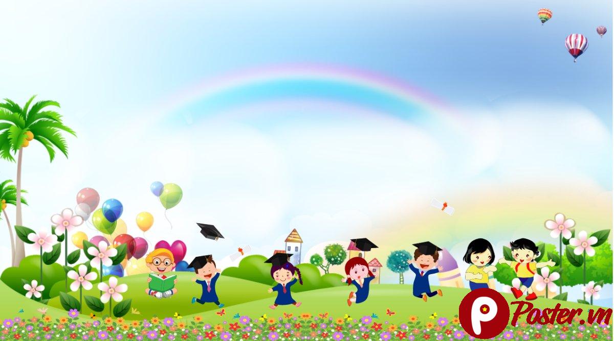 Background mầm non đáng yêu