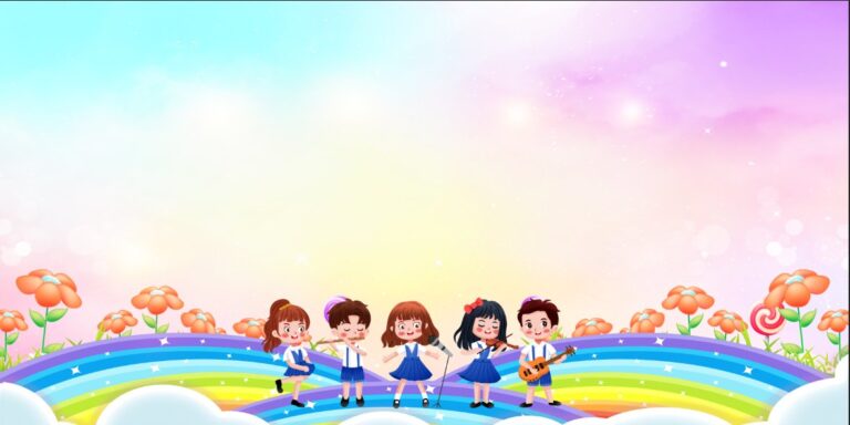 Background mầm non đáng yêu