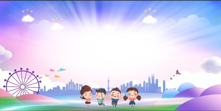 Background mầm non đáng yêu