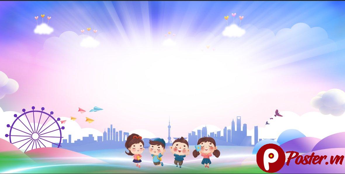 Background mầm non đáng yêu