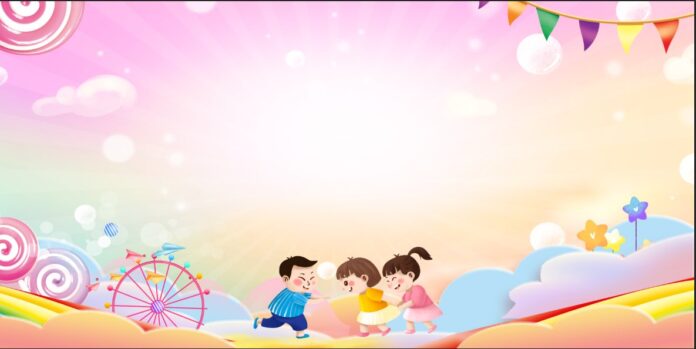 Background mầm non đáng yêu