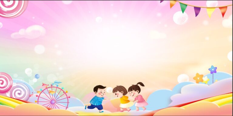 Background mầm non đáng yêu