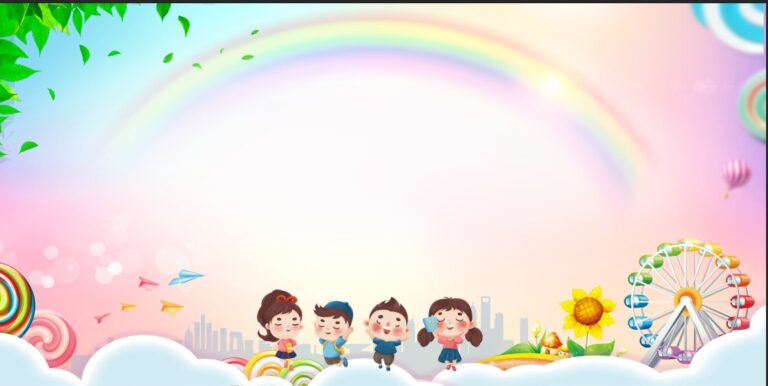 Background mầm non đáng yêu
