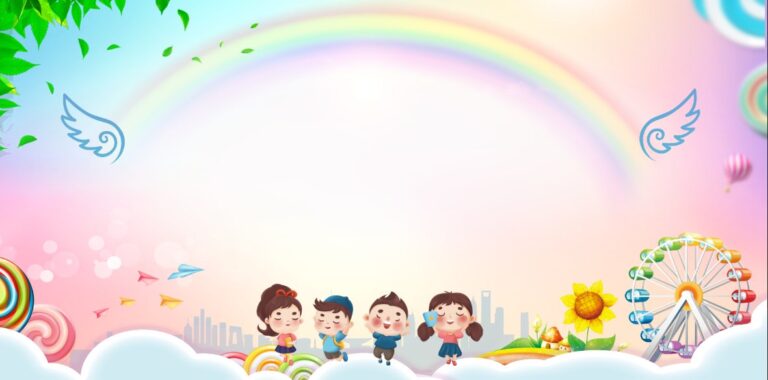 Background mầm non đáng yêu