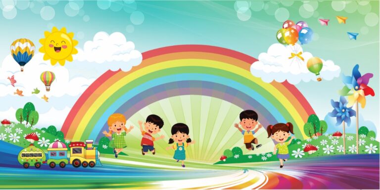 Background mầm non đáng yêu