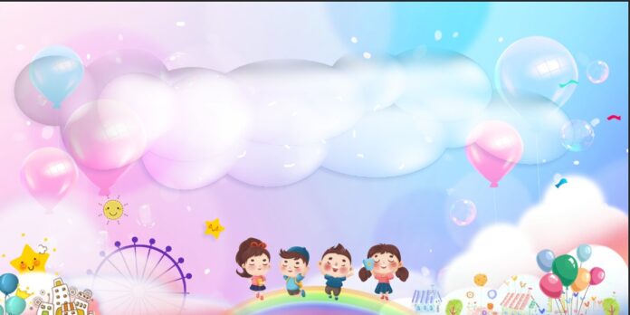 Background mầm non đáng yêu