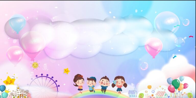 Background mầm non đáng yêu