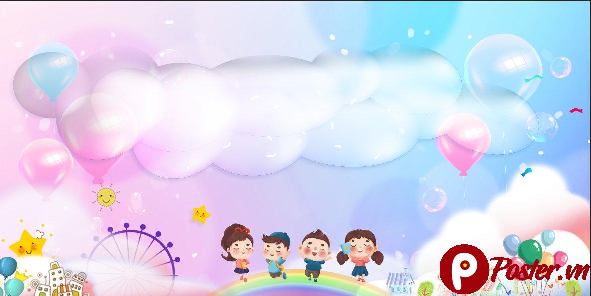 Background mầm non đáng yêu