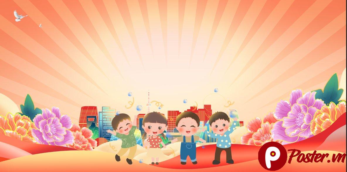 Background mầm non đáng yêu