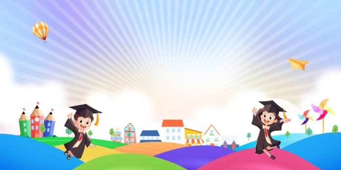 Background mầm non đồ họa