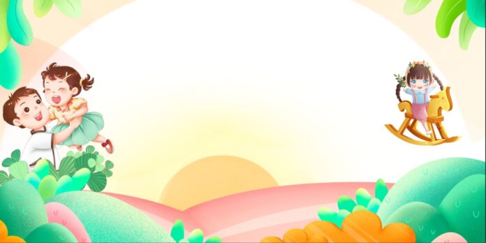 Background mầm non hoạt hình