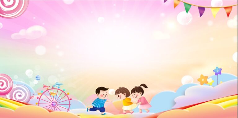 Background mầm non hoạt hình