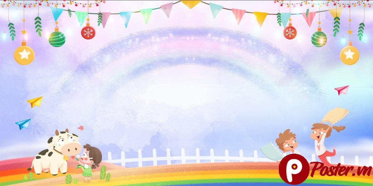 Background mầm non hoạt hình