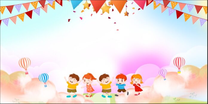 Background mầm non hoạt hình