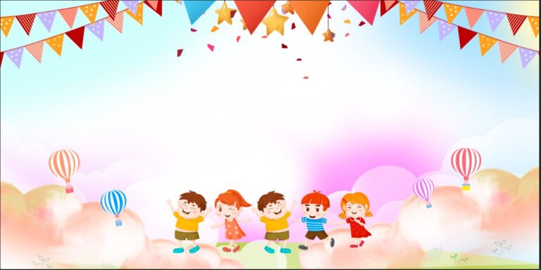 Background mầm non hoạt hình