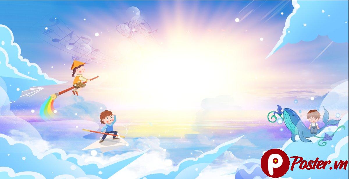 Background mầm non hoạt hình