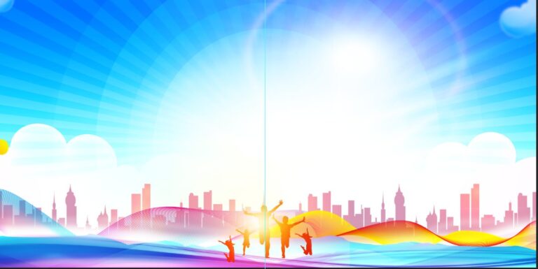 Background mầm non sống động