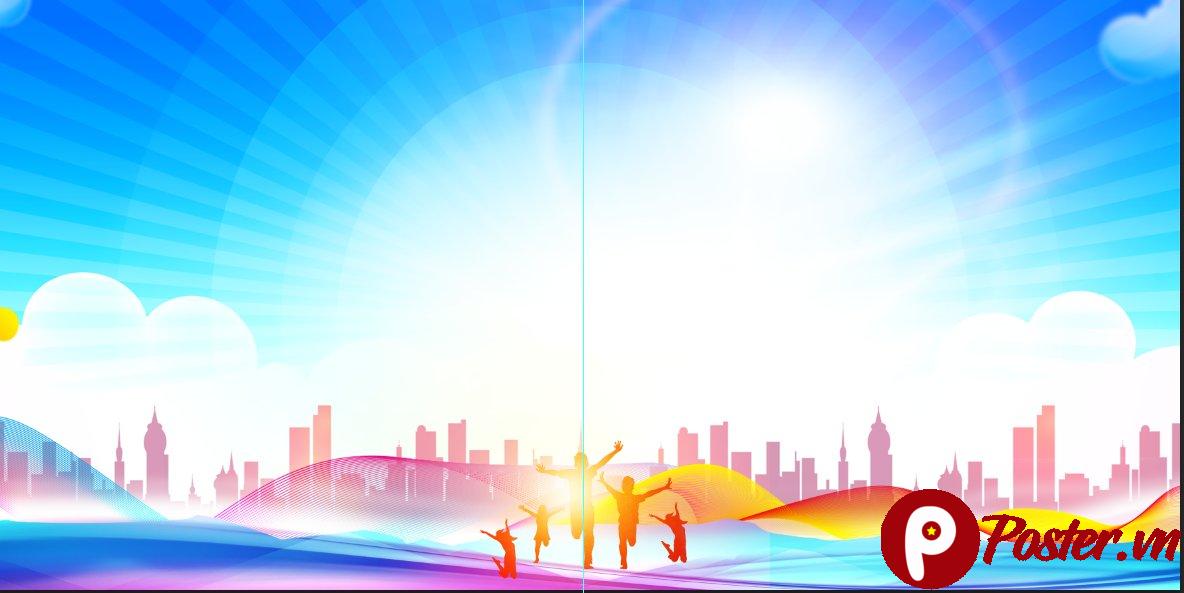 Background mầm non sống động