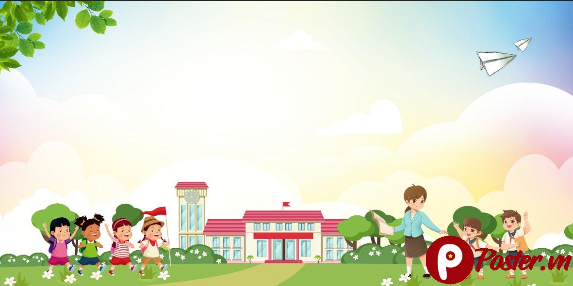 Background mầm non vector