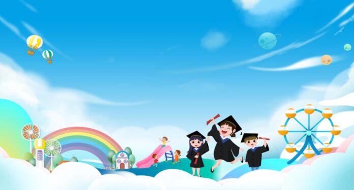 Background mầm non vector