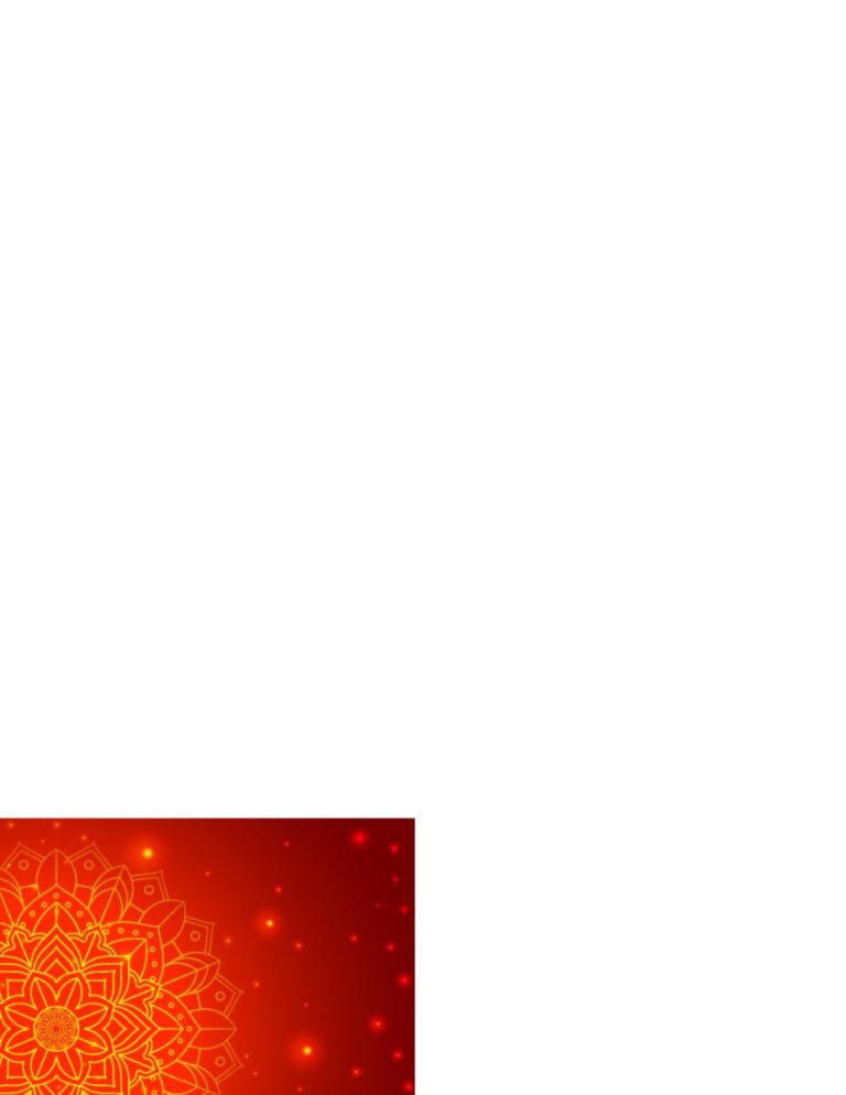 Background Mandala Đỏ Vector EPS