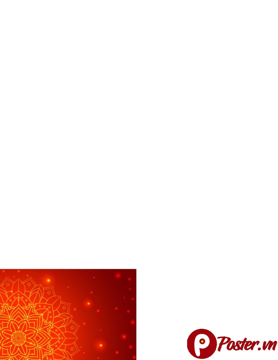 Background Mandala Đỏ Vector EPS