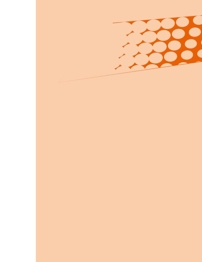 Mẫu Background Minimalist Vector màu cam đào với hiệu ứng halftone hiện đại