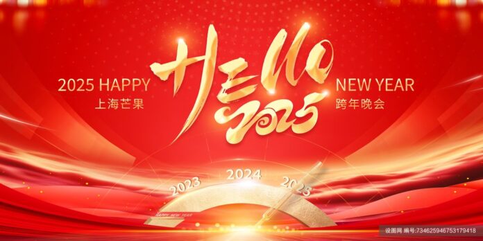 Background Tết 2025 đỏ vàng