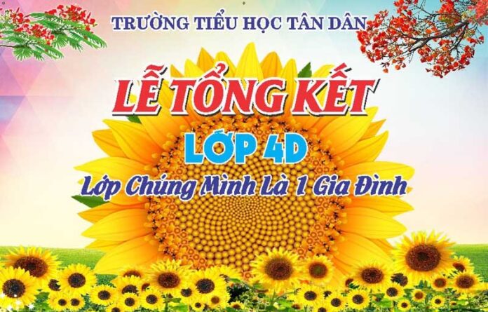 Background tổng kết năm học