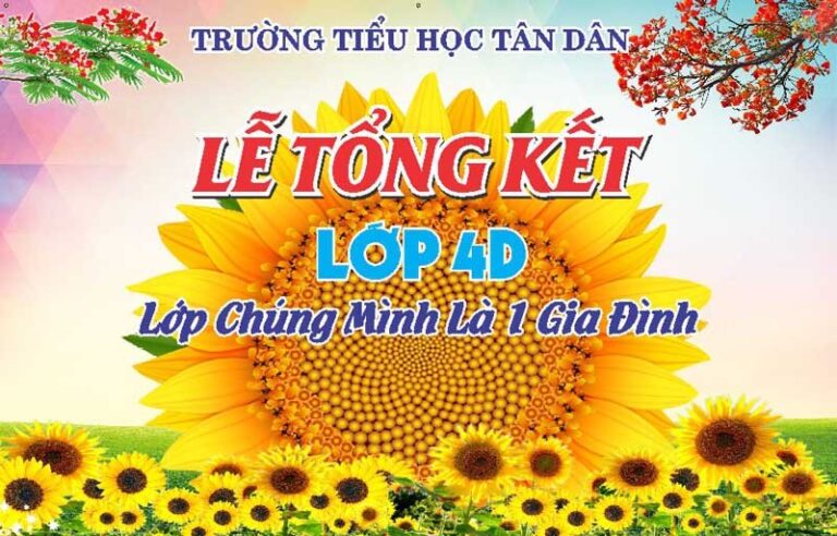 Background tổng kết năm học